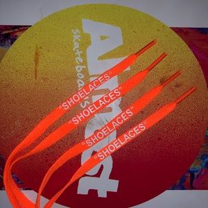 Orange “offwhite” Shoelaces